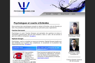 Aperçu visuel du site http://www.psycho-coaching.com
