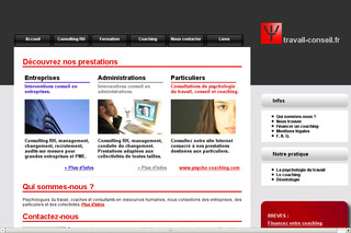 Aperçu visuel du site http://www.travail-conseil.fr