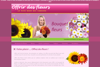 Aperçu visuel du site http://www.offrir-fleurs.net
