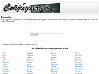 Conjuguer un verbe avec Conjuguer.info Conjuguer un verbe avec Conjuguer.info