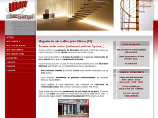 Aperçu visuel du site http://www.leroy-decoration.fr