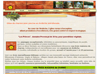 Gites de charme en Ardèche - Gites-les-princes.fr