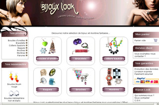 Aperçu visuel du site http://www.bijoux-look.com
