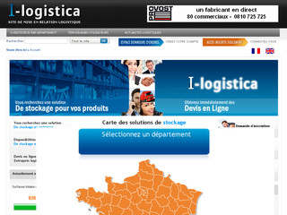 Aperçu visuel du site http://www.i-logistica.fr