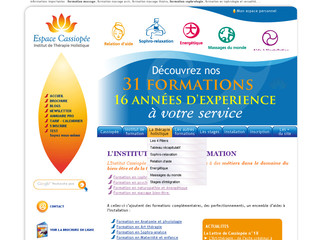 Aperçu visuel du site http://www.cassiopee-formation.com/