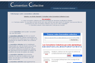 Aperçu visuel du site http://www.ma-convention-collective.net