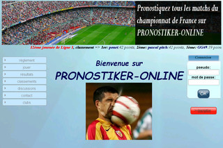 Aperçu visuel du site http://www.pronostiker-online.com