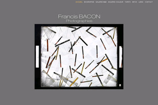 Aperçu visuel du site http://www.francisbacon-photographies.fr