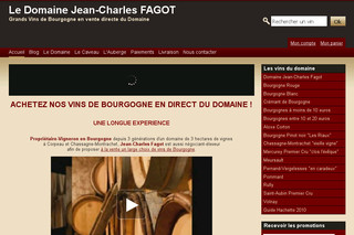 Aperçu visuel du site http://www.vente-vin-bourgogne.fr
