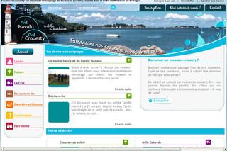 Aperçu visuel du site http://www.vacances-crouesty.fr