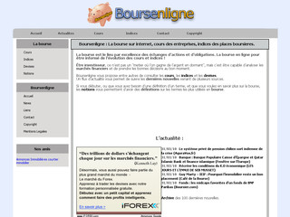 Aperçu visuel du site http://www.boursenligne.fr