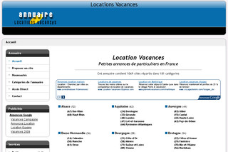 Aperçu visuel du site http://www.annuaire.annonces-location.info