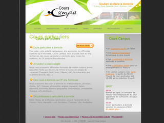Aperçu visuel du site http://www.cours-particuliers.pro
