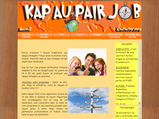 Aperçu visuel du site http://www.kapaupair.com