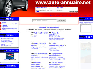 Aperçu visuel du site http://www.auto-annuaire.net