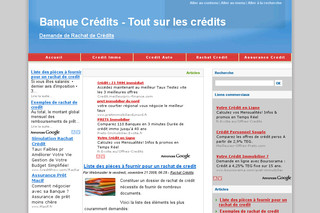 Aperçu visuel du site http://www.banque-credits.com