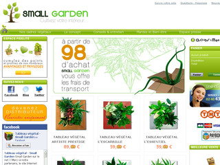 Aperçu visuel du site http://www.small-garden.fr