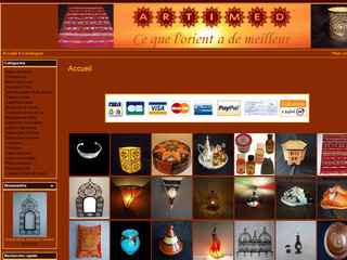 Aperçu visuel du site http://www.artimed.fr