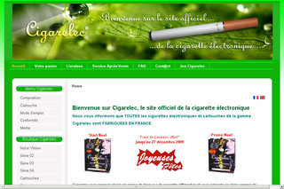 Aperçu visuel du site http://cigarelec.com