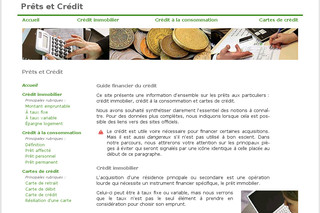Aperçu visuel du site http://www.prets-credit.com/