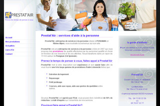 Aperçu visuel du site http://www.prestat-air.fr
