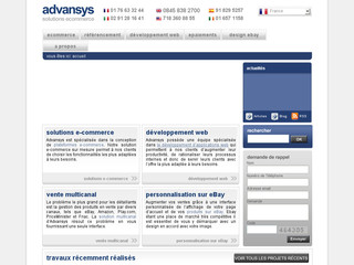 Advansys-ecommerce.fr - Spécialistes e-commerce | design e-commerce | solutions e-commerce
