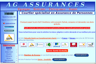 Aperçu visuel du site http://ag.assurances.free.fr