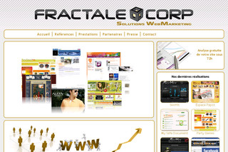 Aperçu visuel du site http://www.fractalecorp.fr/