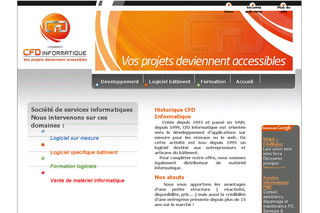 Aperçu visuel du site http://www.cfdinfo.fr