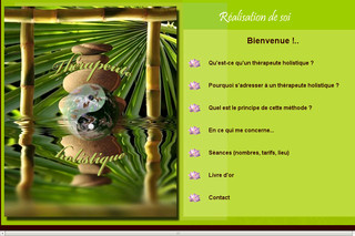 Aperçu visuel du site http://www.therapeute-holistique.fr