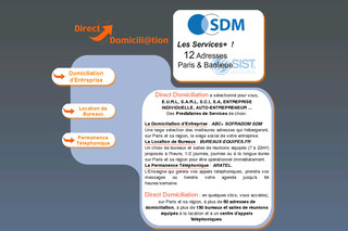 Aperçu visuel du site http://www.direct-domiciliation.fr