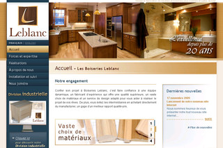 Aperçu visuel du site http://www.boiseriesleblanc.com Aperçu visuel du site http://www.boiseriesleblanc.com