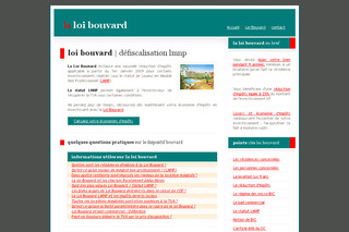 Aperçu visuel du site http://www.laloibouvard.org
