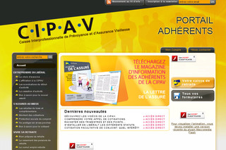 Aperçu visuel du site http://service.cipav-retraite.fr