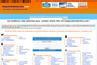 Megacodereduction.com - Référencement de tous les codes promos des marchands sur Internet