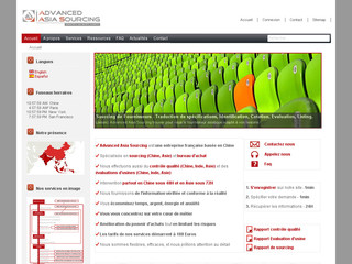 Aperçu visuel du site http://www.advancedasiasourcing.fr