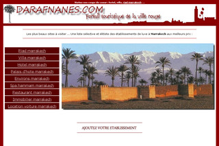 Aperçu visuel du site http://www.darafnanes.com