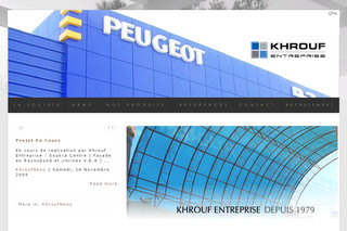 Aperçu visuel du site http://www.khrouf.com