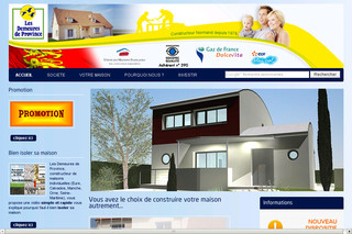 Aperçu visuel du site http://www.lesdemeuresdeprovince.fr