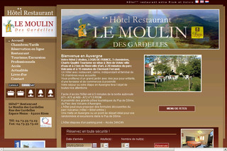 Aperçu visuel du site http://www.hotel-volvic.net