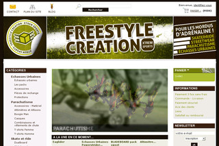 Aperçu visuel du site http://www.freestyle-creation.com