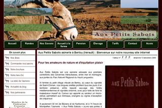 Aperçu visuel du site http://www.auxpetitssabots.com