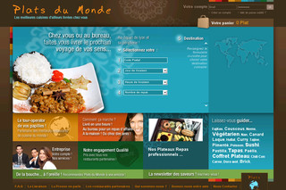 Aperçu visuel du site http://www.platsdumonde.com