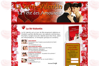 Aperçu visuel du site http://www.la-saint-valentin.com