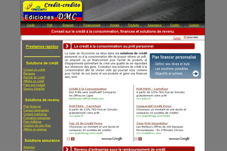 Aperçu visuel du site http://www.credit-credito.com