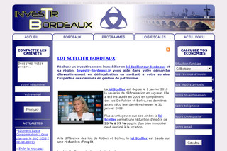Aperçu visuel du site http://www.investir-bordeaux.fr