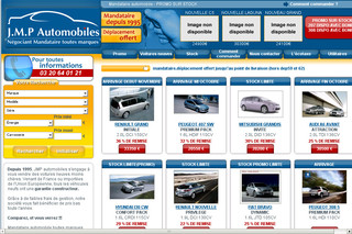 Aperçu visuel du site http://www.jmpautomobiles.com