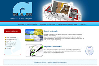 Aperçu visuel du site http://www.adekwatt-energies.fr