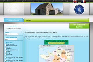 Aperçu visuel du site http://www.immocentrefrance.fr