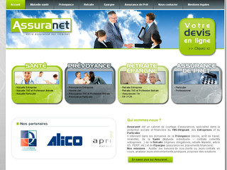 Aperçu visuel du site http://www.assuranet.com/